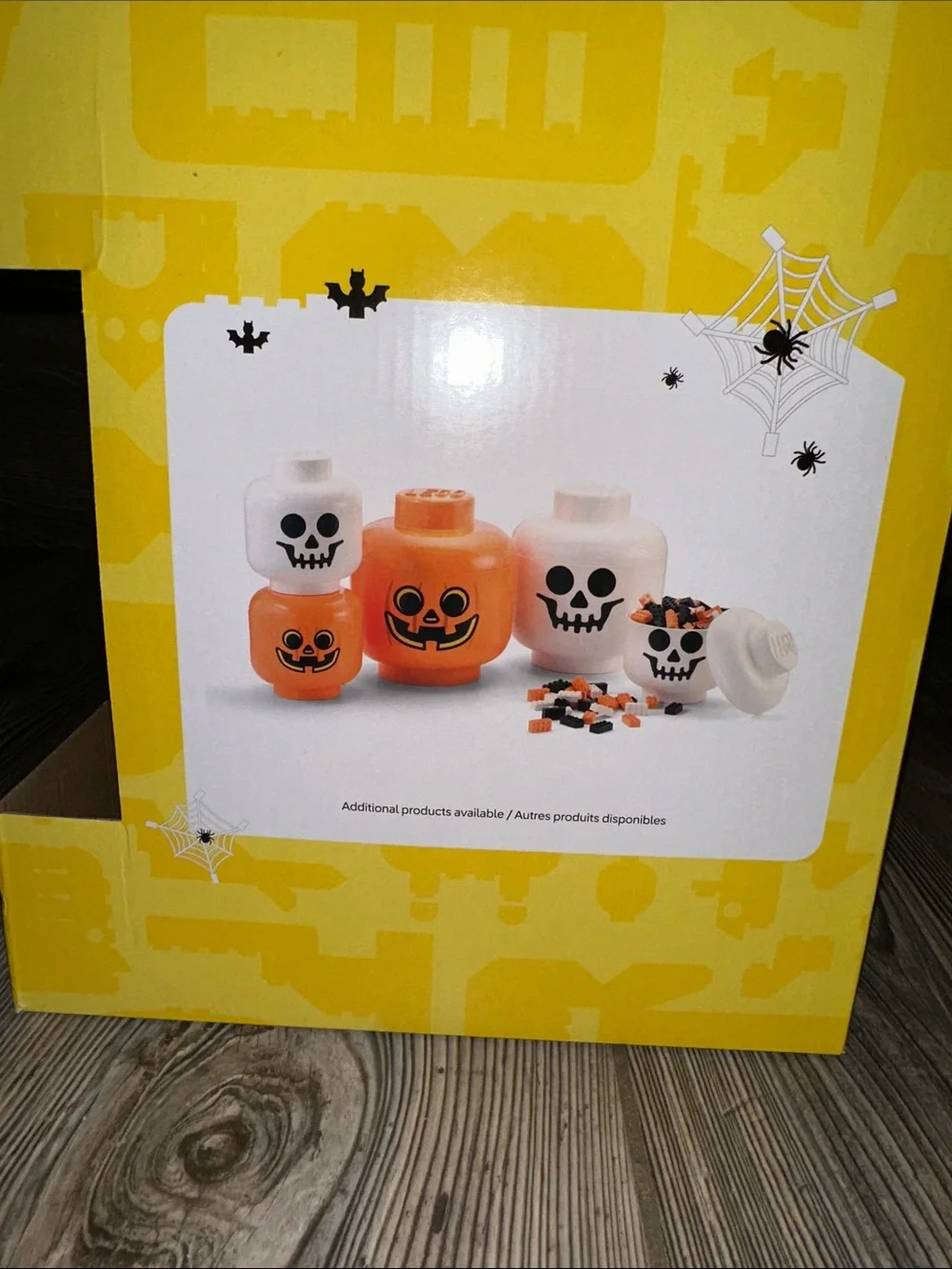 NIB LEGO Large Orange Pumpkin Head Storage Container Halloween Edition